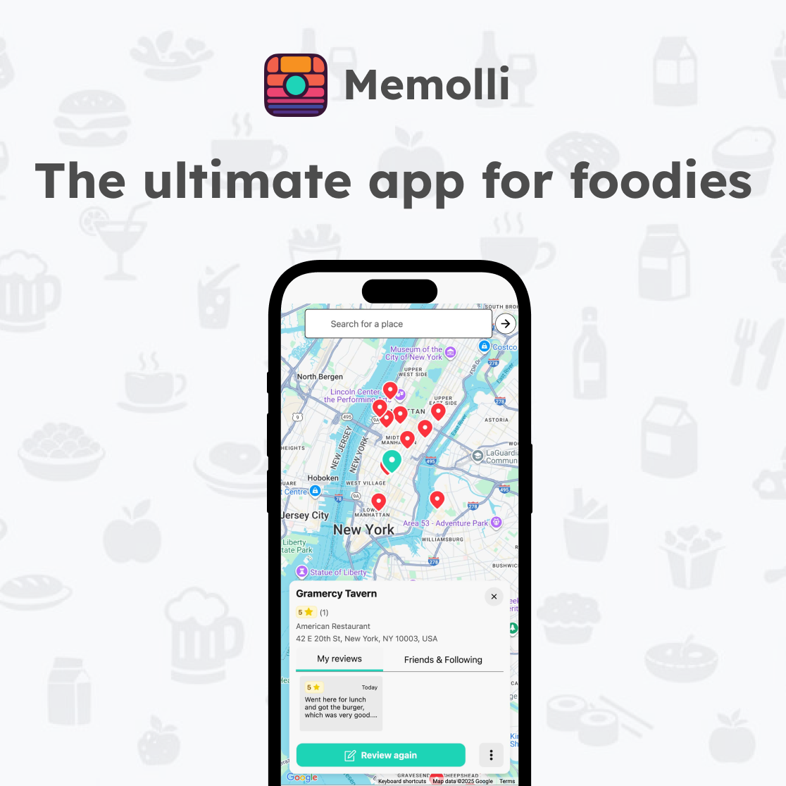 Memolli: the ultimate app for foodies to track restaurants and their reviews