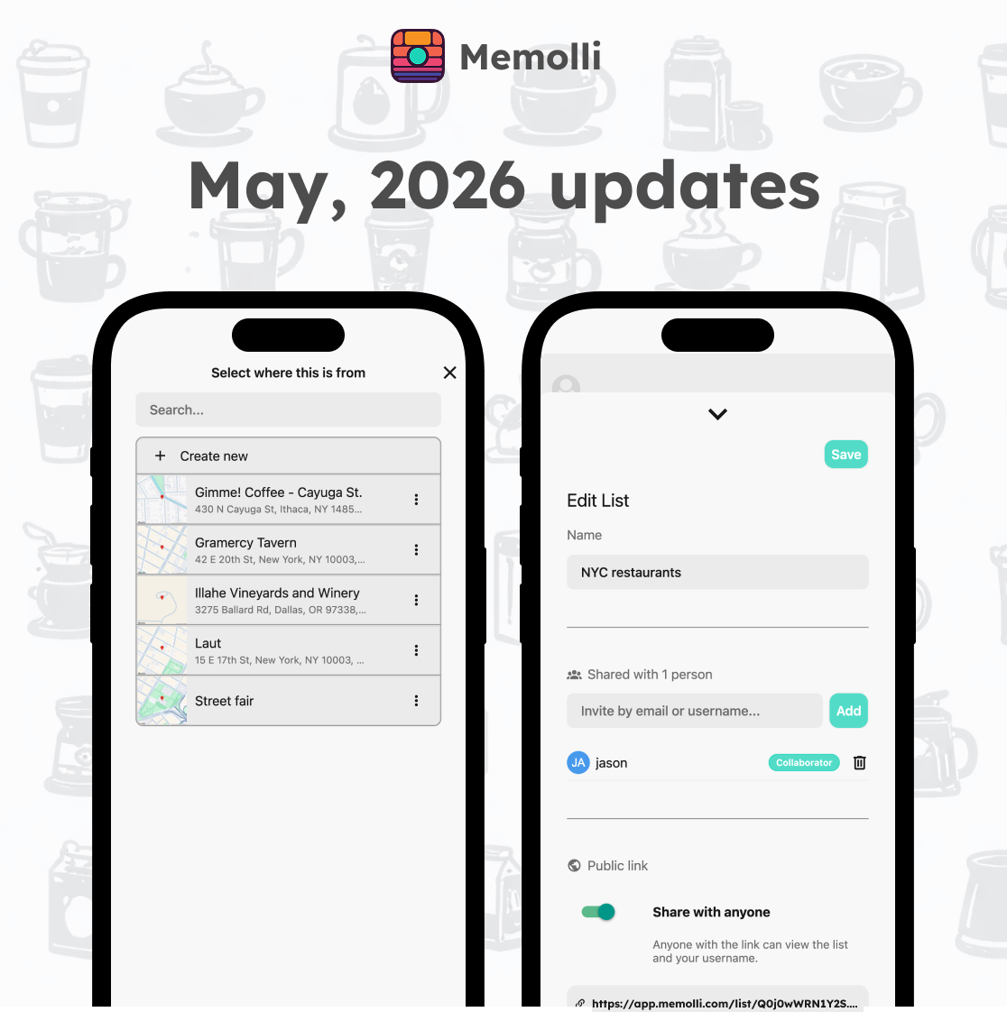 May 2026 updates: sharing, invites, and more