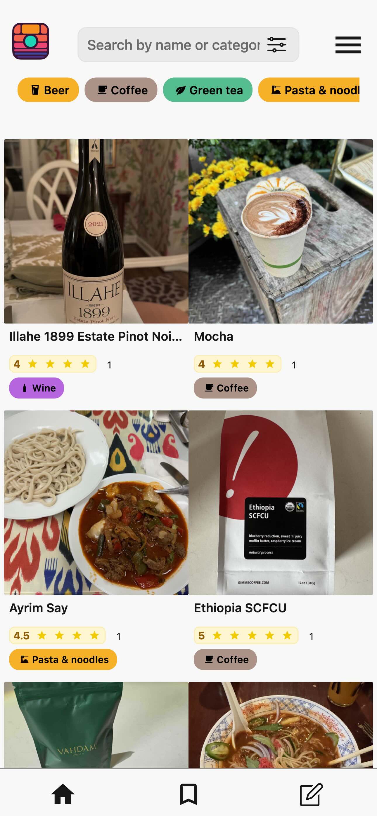 Track everything you eat & drink